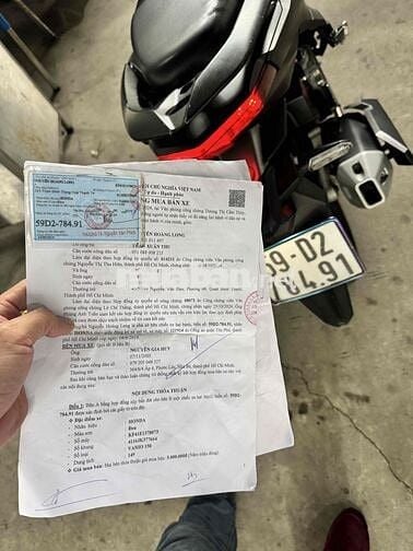 Vario 150cc BS 59 - 9 chủ giao hợp đồng đầu đủ