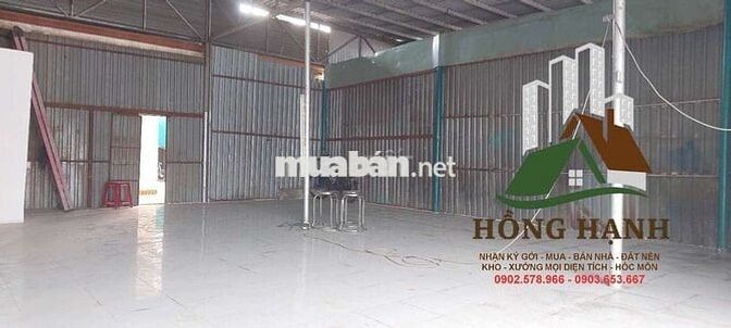 CHO THUÊ  KHO 8x10 – MT Trần Văn Mười, XTĐ, HÓC MÔN - GIÁ 6TRIỆU