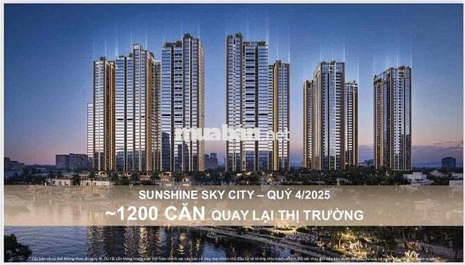 SIÊU PHẨM KHU NAM SÀI GÒN - SUNSHINE SKY CITY LIỀN KỀ PHÚ MỸ HƯNG