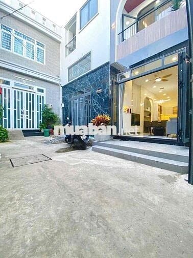 Nhà Mới Full Nội Thất 1/ Đg Số 51 P14: trệt lửng 2 lầu sân thượng, 4pn
