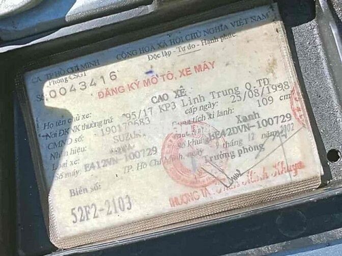 Xipo 2002 giấy tờ Thật do cog an cấp xe đã lên đề