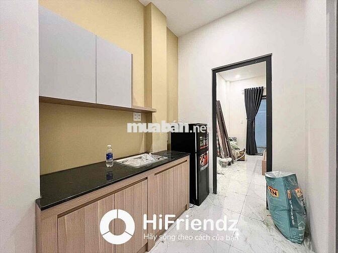 1 phòng ngủ tách bếp bancol sau full nội thất rộng 40m2