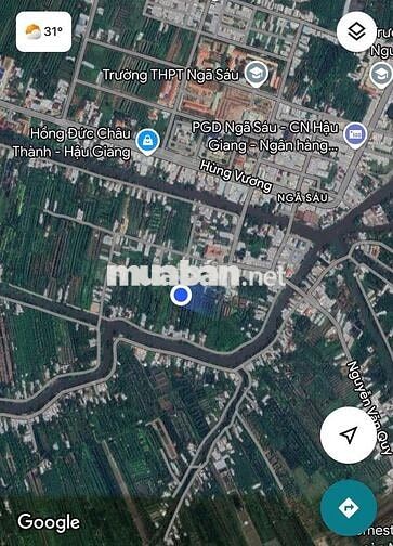 Bán Nền 140m2 Thổ Cư trung tâm thị Trấn Ngã Sáu, Châu Thành.