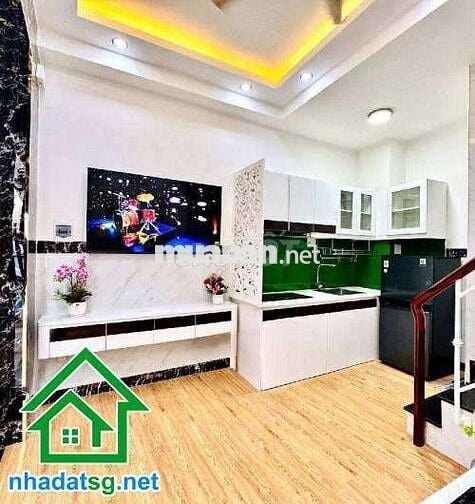 4 TẦNG MỚI. FULL NỘI THẤT. HẺM THÔNG. P NHUẬN. DTSD: 72m² – 2PN – 3WC