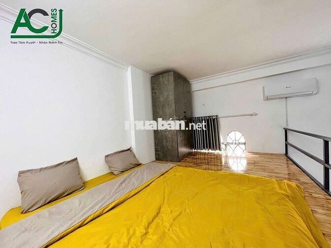 Khu sân bay 2PN (1PN riêng + 1PN gác lửng) đầy đủ tiện nghi có balcony