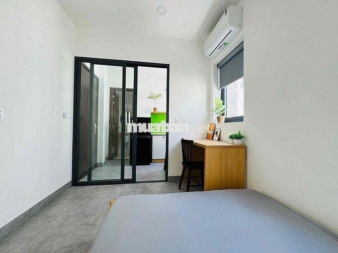 ⚜️1PN Vách Ngăn Kính Tách Bếp Full Nội Thất Có Thang Máy Gần Ngã Tư HX