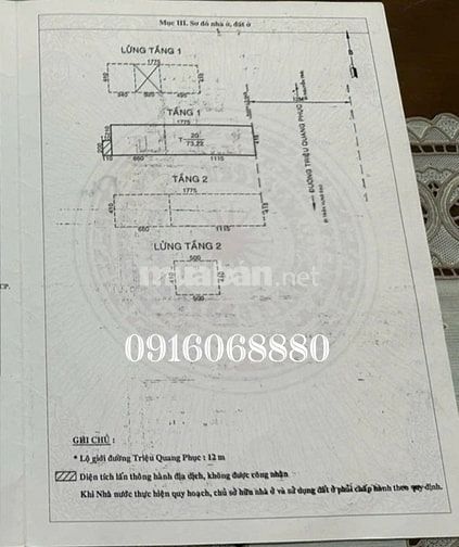 BÁN NHÀ MẶT TIỀN : 115 TRIỆU QUANG PHỤC - P. 11 - Q. 5 - TPHCM