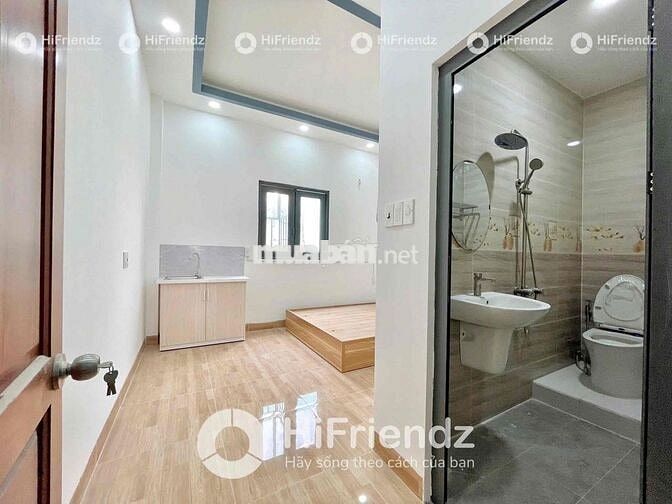 STUDIO FULL NỘI THẤT - CỬA SỔ THOÁNG CÁCH AEON BÌNH TÂN 10-15P ĐI XE
