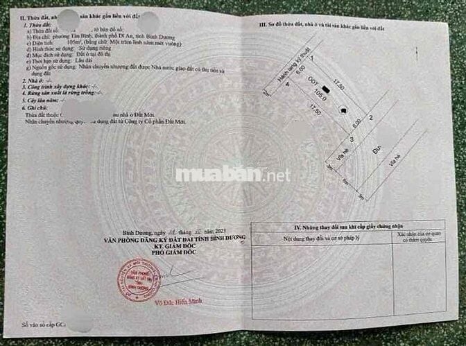 Đất 105m2(ngang6) KDC Đất Mới,gần ngã tư Chiêu Liêu,,tặng nhà cấp 4