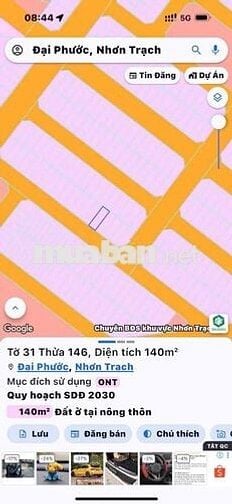 Mua Bán Đất Nền Tái Định Cư Đại Phước - Nhơn Trạch - Đồng Nai.