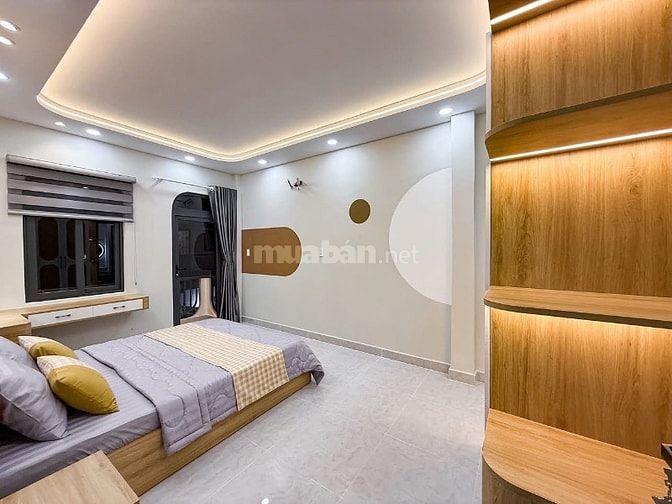 ⭐️Nhà 1 Lầu DT:6x9m tuyệt đẹp Cao cấp 2 mặt hẻm Vạn Kiếp, P3.