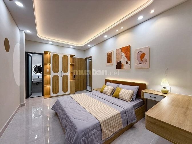 ⭐️Nhà 1 Lầu DT:6x9m tuyệt đẹp Cao cấp 2 mặt hẻm Vạn Kiếp, P3.