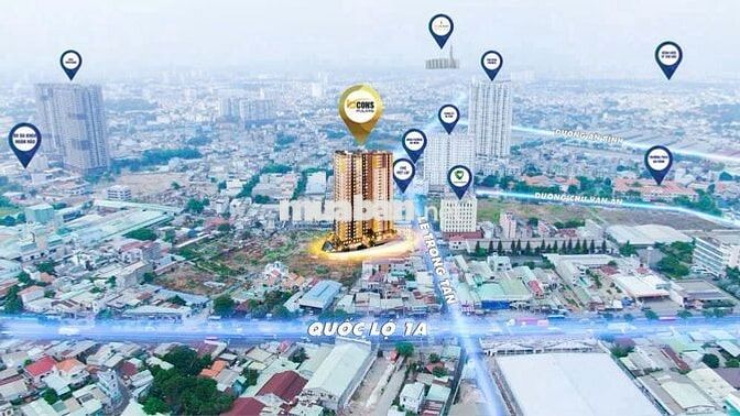 Chính chủ cho thuê căn 1PN Bcons Polaris liền kề Phạm Văn Đồng