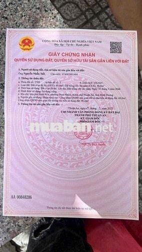 BÁN ĐẤT BÌNH NHÂM 42(7,5x21) ĐƯỜNG OTO QUAY ĐẦU