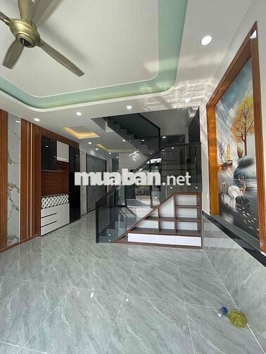 nhà mới xây sổ riêng hoàn công giá rẻ gần chợ hoá an. dt 75m2 giá 3tỷ3