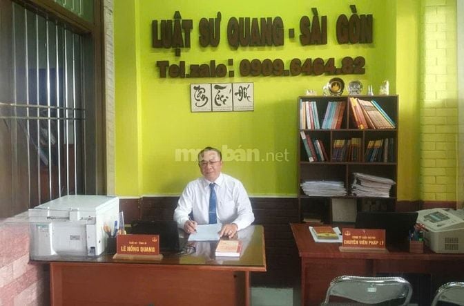 Luật sư, Quản Tài Viên - Thạc sĩ Lê Hồng Quang, Công ty luật Hà Phi.