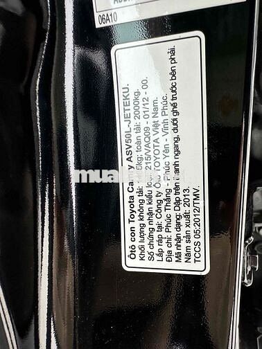 Toyota Camry 2013 2.5Q - 68523 km BH HÃNG 1 năm