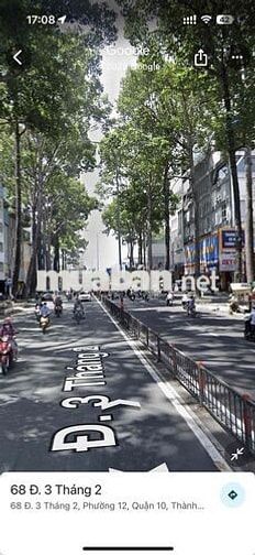 Cho thuê nguyên căn  mặt tiền 12m đường 3 tháng 2