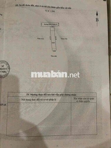 BÁN NHÀ GẦN CHỢ BÌNH NHÂM GIÁP LÁI THIÊU