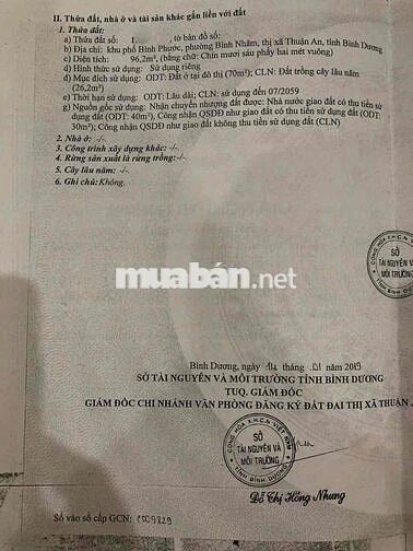 BÁN NHÀ GẦN CHỢ BÌNH NHÂM GIÁP LÁI THIÊU