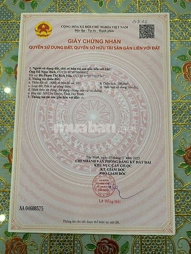 Nền nhà phố khu dân cư T T long hậu 