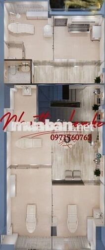 Ngang 6m, 6 tầng ngay trung tâm Q3 mà giá chỉ chưa tới 70tr? Only one!