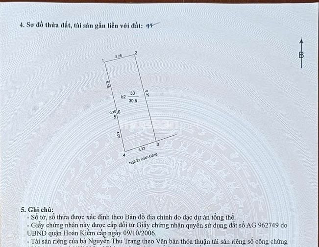 Bán nhà ngõ to cách Bờ Hồ 600m