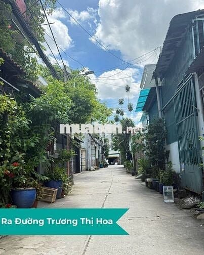 Nhà 1 Lầu Hẻm 6M Đường Trương Thị Hoa P. Tân Thới Hiệp Q12