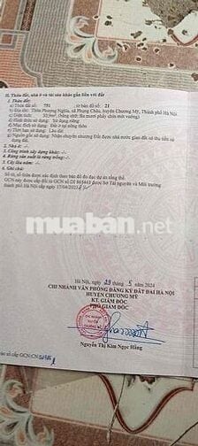 Đát phượng nghĩa phường chương mỹ dt 31m lô góc oto