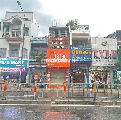 Cho thuê nhà mặt tiền: Quang Trung, P.10, Gò Vấp + Diện tích: 4m x11m