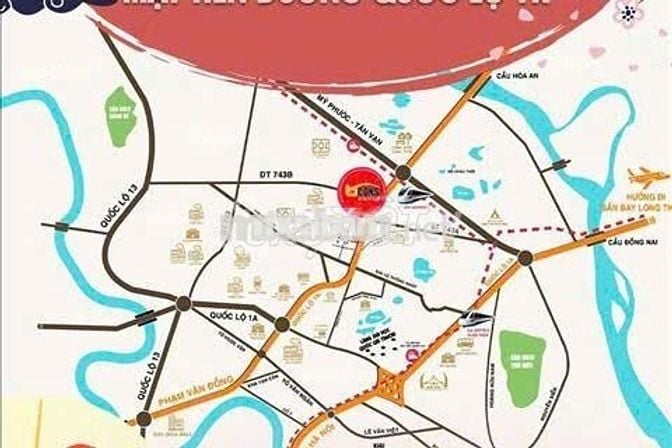 Nhượng cọc căn góc Bcons Asahi - không chênh giá