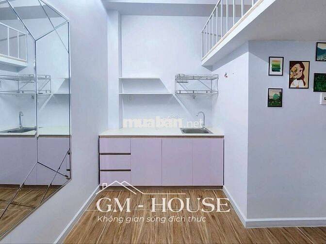 Chính chủ cho thuê phòng gác 30m2 full nt ngay Hàng xanh đi bộ HBU UEF