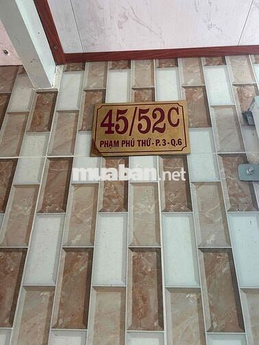 tôi chính chủ cần bán nhà nhỏ . 10m2 . 1 trệt , 2 lầu , 2wc . quận 6