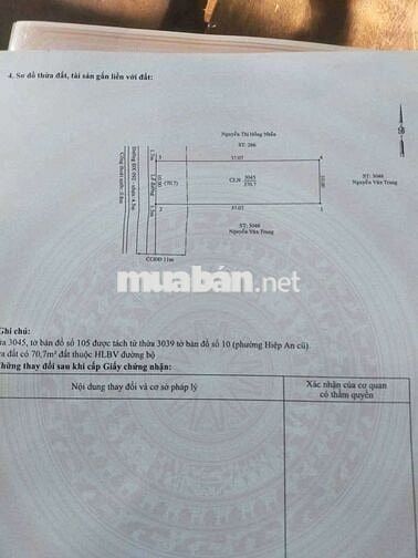 Chủ bán đất mặt tiền đường DX 92 Hiệp An , gần ql13,gần chợ Bưng Cầu