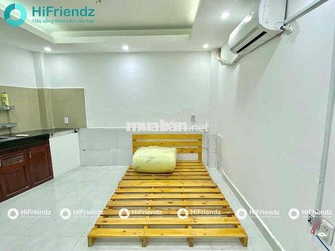 Sát cầu Phú Định Studio Trệt vân tay Full nội thất cơ bản Free 2 xe
