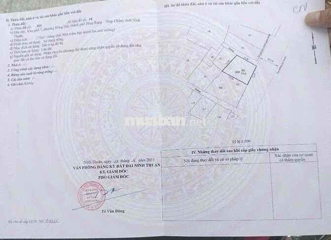 Bán đất 172m2 view biển, Tp Phan Rang, phía trước bãi san hô cổ