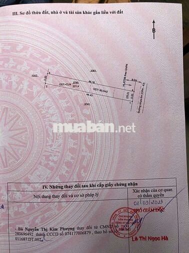 Chính chủ ngộp ngân hàng bán lô đất Bến Cát chỉ 1 tỷ 4xx, sổ riêng