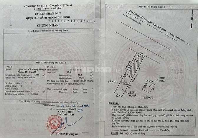 Bán đất vàng Quận 10 – Cách Mạng Tháng 8, tiềm năng cao, sổ hồng