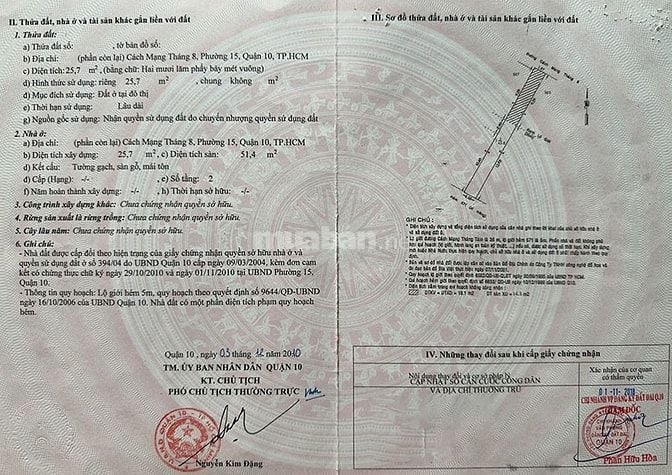 Bán đất vàng Quận 10 – Cách Mạng Tháng 8, tiềm năng cao, sổ hồng