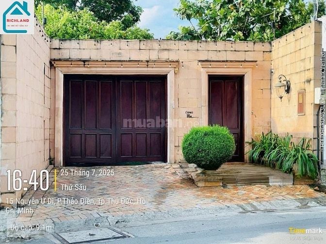 Cho thuê biệt thự 15A Nguyễn Ư Dĩ, Phường Thảo Điền, Quận 2