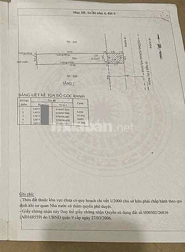 Bán nhà mặt đường Hoàng Hữu Nam gần ngã 4 Lê Văn Việt Q9 (156m2) 16 tỷ