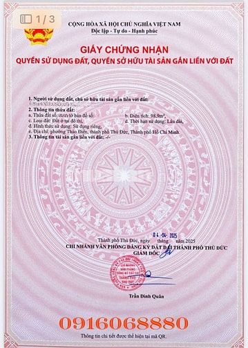 BÁN BIỆT THỰ SÂN VƯỜN GÓC 2 MẶT TIỀN : 7 ĐƯỜNG SỐ 65 - P. THẢO ĐIỀN 