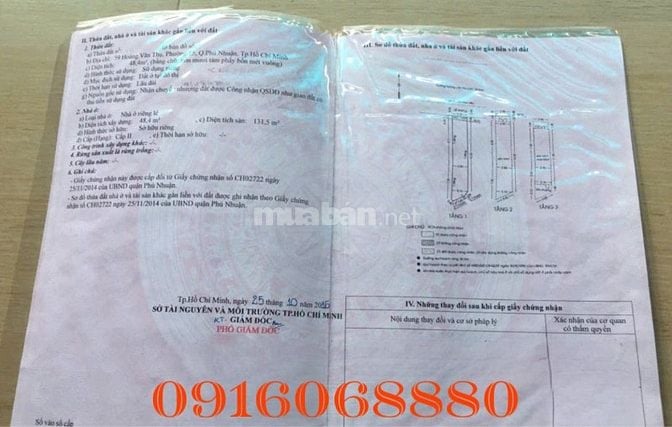 BÁN NHÀ MẶT TIỀN : 57 - 59 HOÀNG VĂN THỤ - P. 15 - Q. PHÚ NHUẬN - HCM
