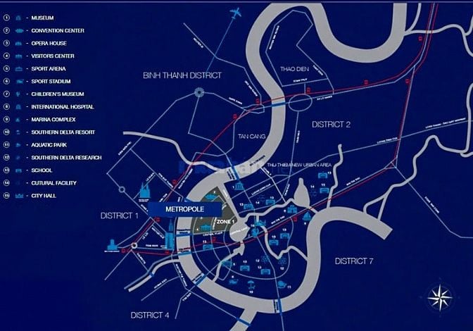 Bán Căn hộ tại The Metropole Thủ Thiêm Galleria gồm 3 phòng ngủ 106m2