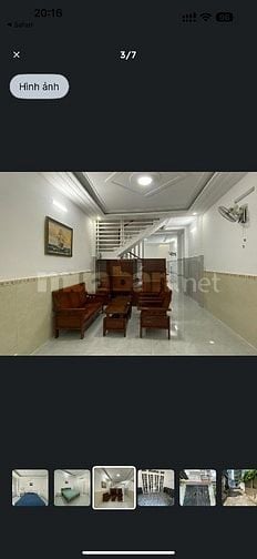Cho thuê nhà 216/12 Đường số 8,P11, Q.Gv hẻm xe hơi 