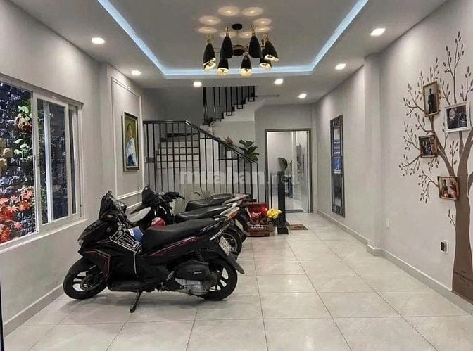 Bán nhà Đặng Thuỳ Trâm, BT giá 4TỶ1, 77m2 - Hẻm ô tô kh bị ngập nước