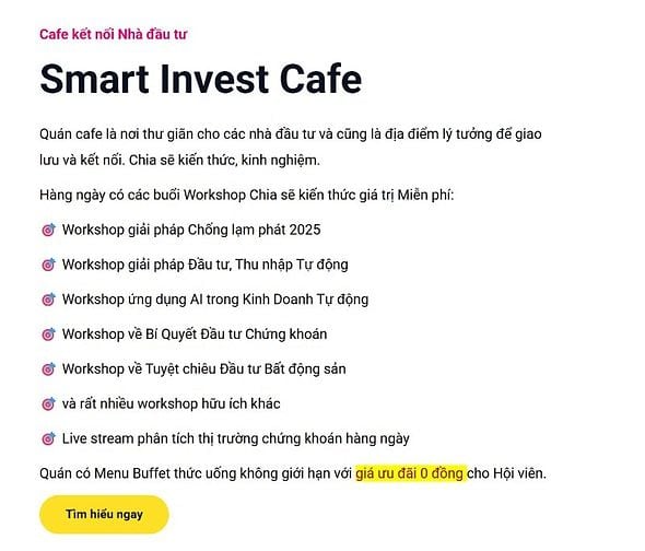 Có vốn Nhàn rỗi. Tìm người Hợp tác Kinh Doanh chuỗi Cafe Investor