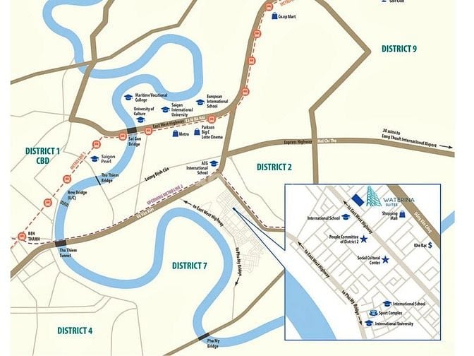 Bán Căn hộ tại Waterina Suites 3 phòng ngủ tầng cao view sông 160m2