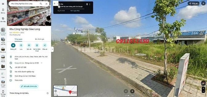 2 Mặt tiền kinh doanh 120m2 đối diện kcn Giao Long BẾn tre