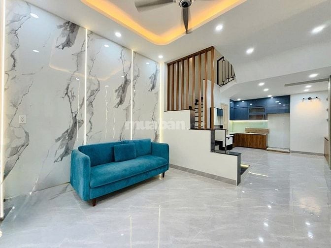 ⭐️Nhà 3 Lầu DT:4x12,7m tuyệt đẹp Cao cấp hẻm Quang Trung, P10.